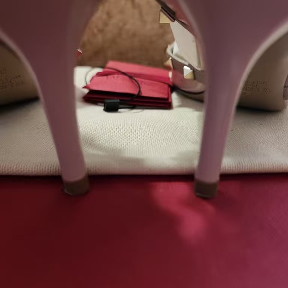 Valentino Blush Pink Studded Heels - Picture 6 of 8